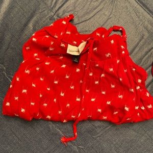 Universal Thread brand red polka dot top.